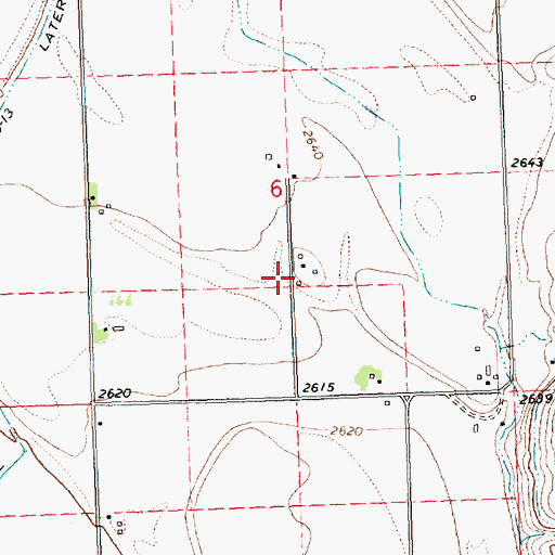 Topographic Map of 19N21W06DBCC01 Well, MT