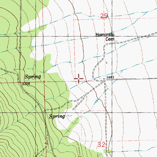 Topographic Map of 20N24W29CDCD01 Well, MT