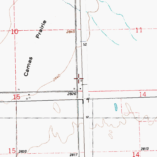 Topographic Map of 20N24W11CCC_01 Well, MT