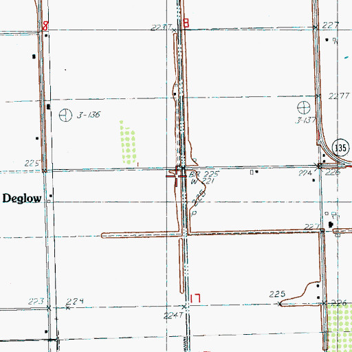 Topographic Map of Ditch Number 6, AR