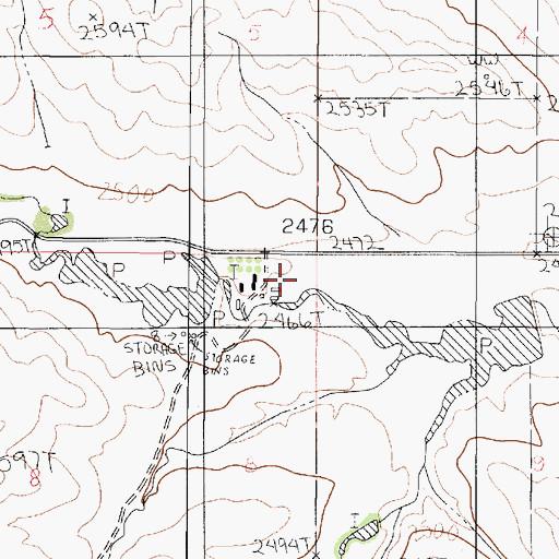 Topographic Map of 20N48E08AAAC01 Well, MT
