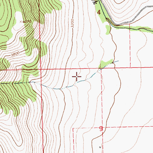 Topographic Map of 24N24W27CDCA01 Well, MT