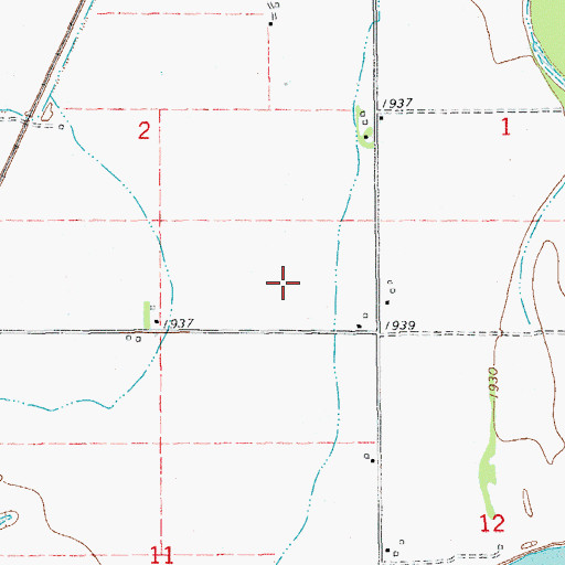 Topographic Map of 20N58E02DD__01 Well, MT