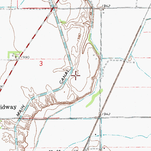 Topographic Map of 20N58E03DA__01 Well, MT