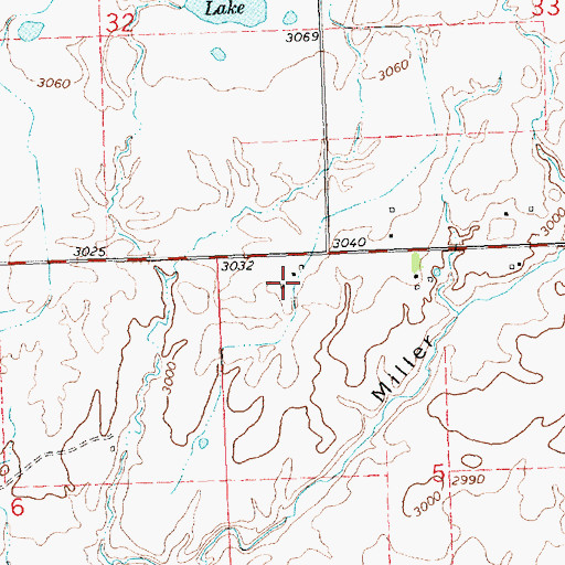 Topographic Map of 20N20W05BBA_01 Well, MT