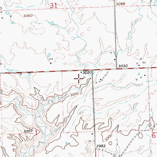 Topographic Map of 20N21W01AAA_01 Well, MT