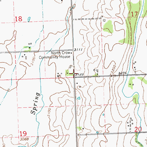 Topographic Map of 21N19W20BBB_01 Well, MT