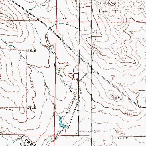 Topographic Map of 21N45E07BCDD01 Well, MT