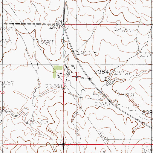 Topographic Map of 22N51E11BCCA01 Well, MT