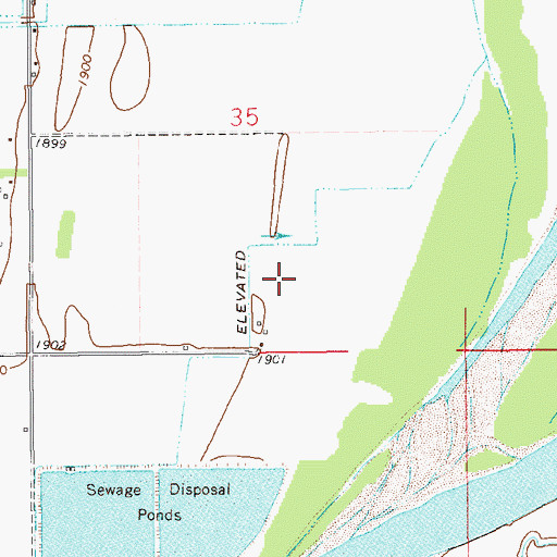 Topographic Map of 23N59E35DC__01 Well, MT