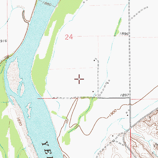 Topographic Map of 23N59E24DC__01 Well, MT
