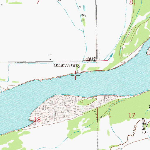 Topographic Map of 23N60E18AA__01 Well, MT