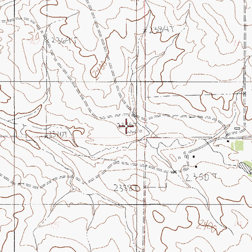 Topographic Map of 23N53E10DDDB01 Well, MT