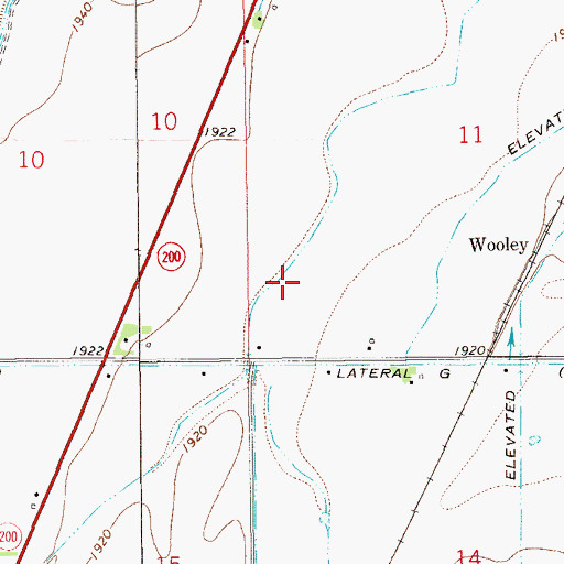 Topographic Map of 23N59E11CC__01 Well, MT