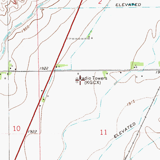 Topographic Map of 23N59E11BA__01 Well, MT
