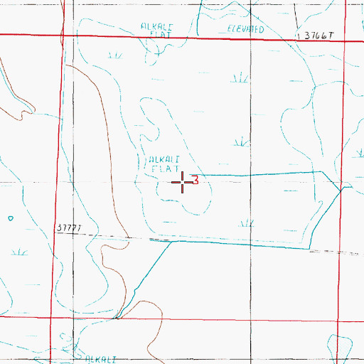 Topographic Map of 25N04W03____03 Well, MT