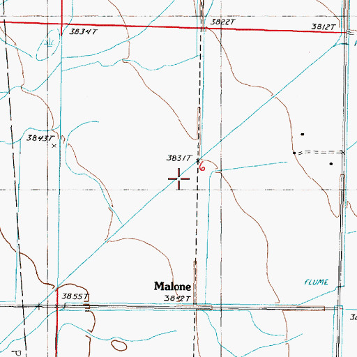 Topographic Map of 25N04W06____03 Well, MT