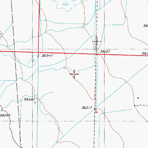 Topographic Map of 25N04W06BA__01 Well, MT