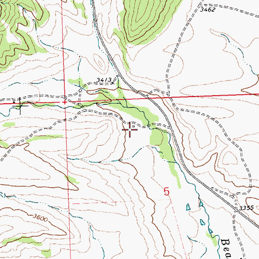 Topographic Map of 25N26E05BAC_01 Well, MT