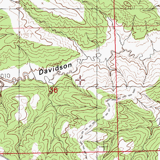 Topographic Map of 26N20E36ADCC01 Well, MT