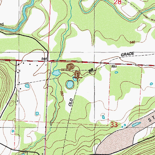 Topographic Map of Number 6 Mine, AR