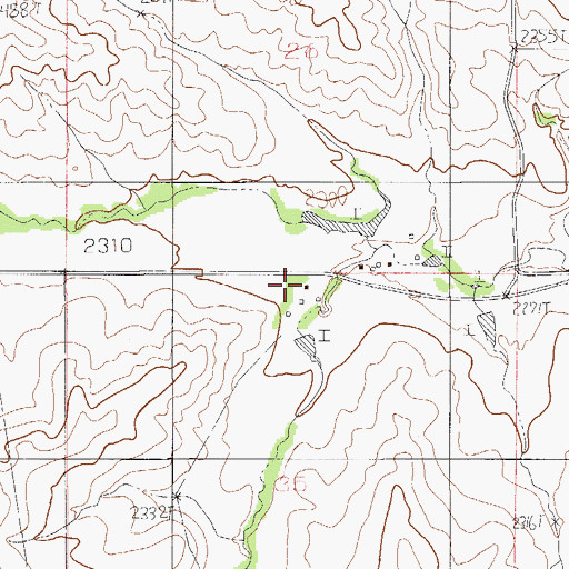 Topographic Map of 26N52E35ABBB01 Well, MT