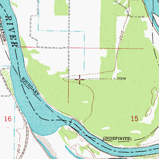 Topographic Map of 26N44E15BB__01 Well, MT