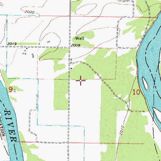 Topographic Map of 26N44E10BC__01 Well, MT