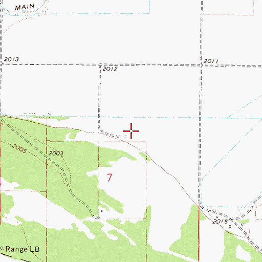 Topographic Map of 26N45E07AC__01 Well, MT