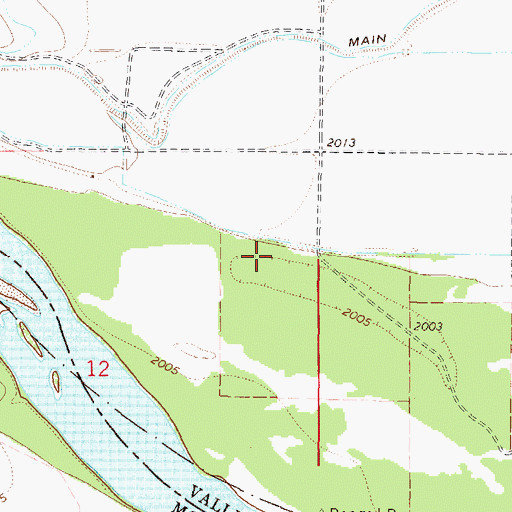 Topographic Map of 26N44E12AA__01 Well, MT