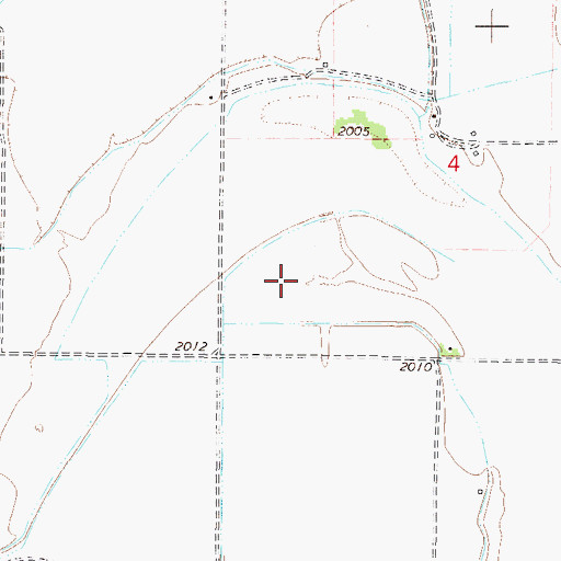 Topographic Map of 26N45E04CC__01 Well, MT