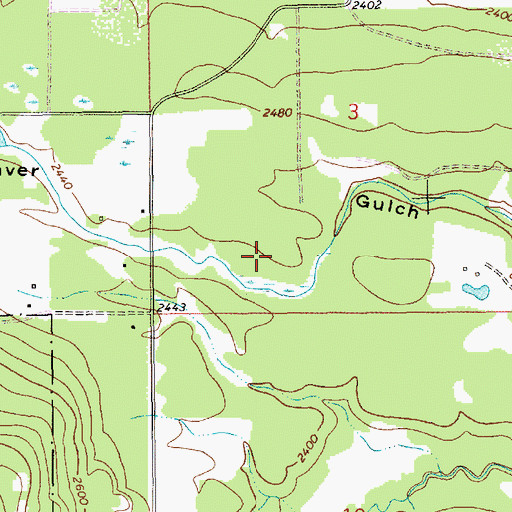 Topographic Map of 26N34W03CDBC01 Well, MT