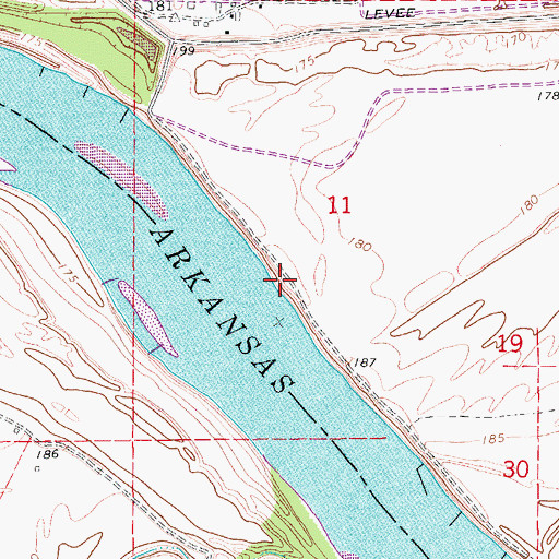 Topographic Map of Lake Point, AR