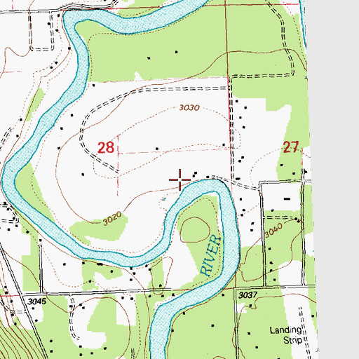 Topographic Map of 27N19W28DA__01 Well, MT