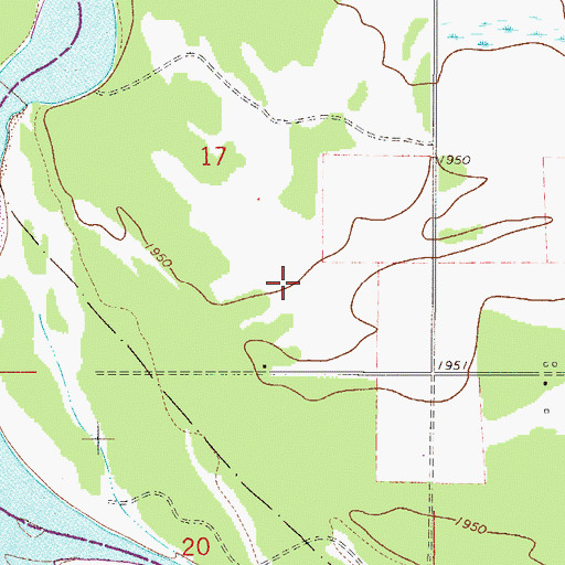 Topographic Map of 27N51E17DC__01 Well, MT