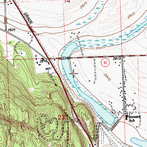 Topographic Map of 27N21W23AB__01 Well, MT