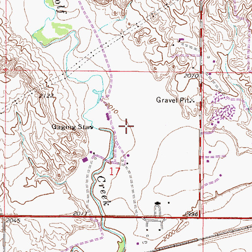 Topographic Map of 27N47E17AC__03 Well, MT