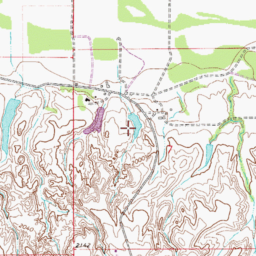 Topographic Map of 27N54E07BD__01 Well, MT