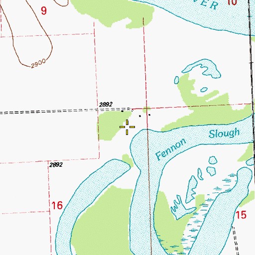 Topographic Map of 27N20W16AA__01 Well, MT