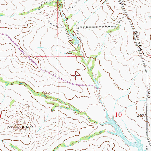 Topographic Map of 27N58E10BB__01 Well, MT
