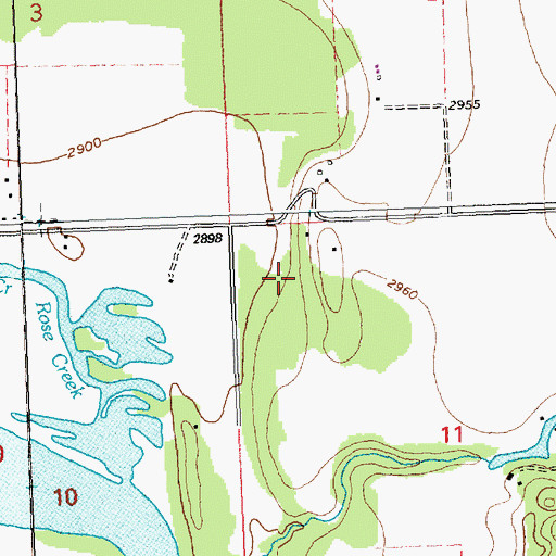 Topographic Map of 27N20W11BB__01 Well, MT
