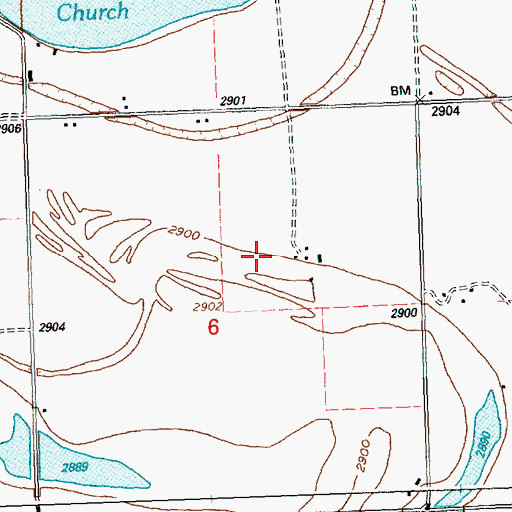 Topographic Map of 27N20W06AC__01 Well, MT