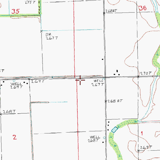 Topographic Map of Phifer School (historical), AR