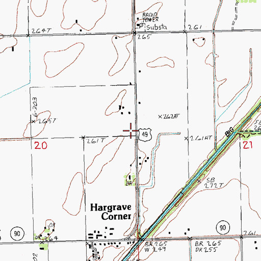 Topographic Map of Union Grove Church (historical), AR
