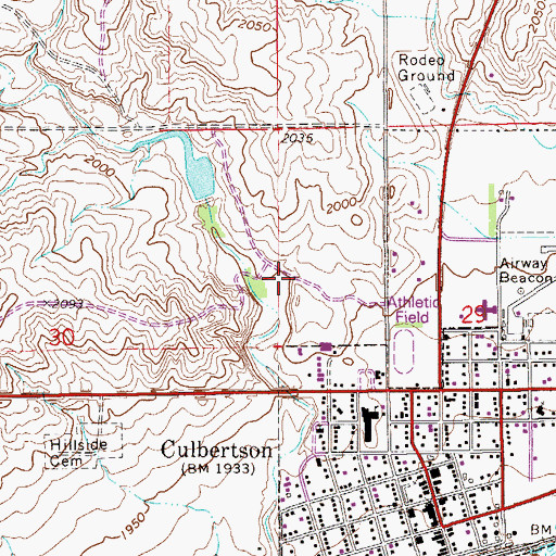 Topographic Map of 28N56E29BC__03 Well, MT