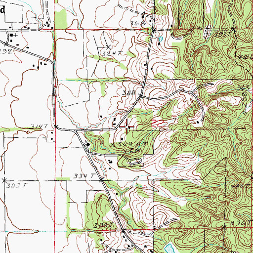 Topographic Map of Croft Academy (historical), AR