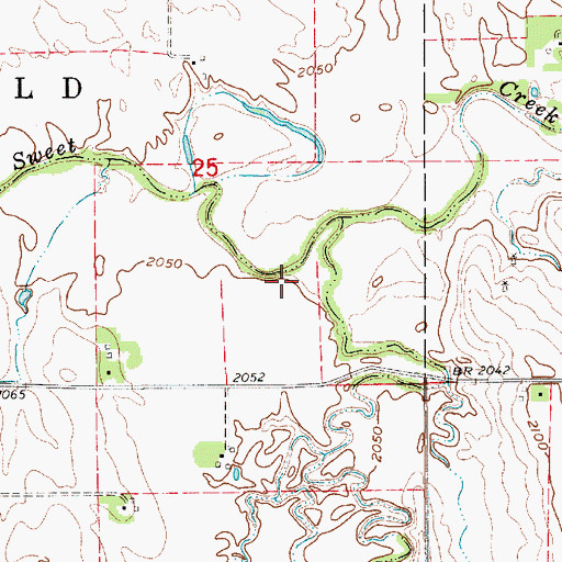 Topographic Map of Antelope Valley, NE
