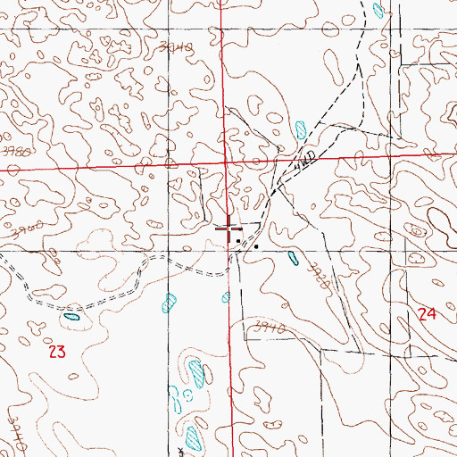 Topographic Map of Archer Ranch, NE
