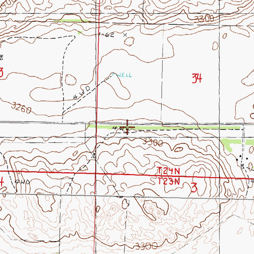 Topographic Map of Barnaby School, NE