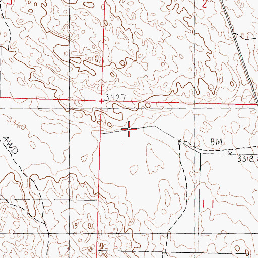 Topographic Map of Bassett Ranch, NE